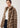 Manteau court en fourrure de martre à col montant