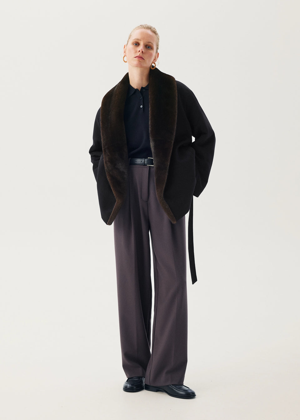 Kaschmirjacke mit Nerzfutter